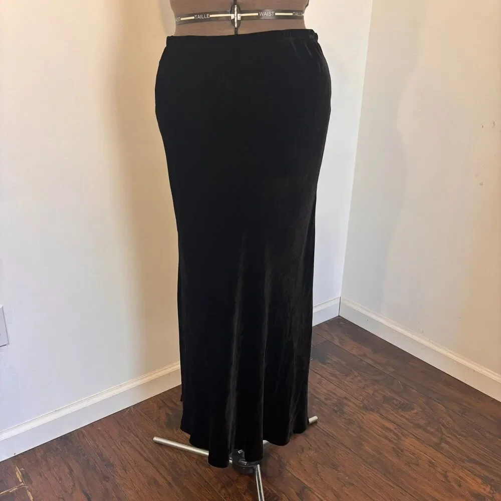 Isabella Bird size Small Silk Blend Velvet Whimsygoth Witchy Maxi Skirt - Picture 1 of 6